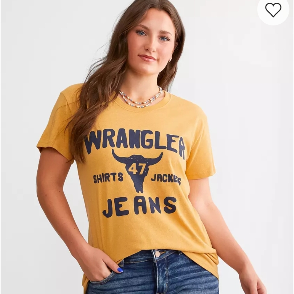 Wrangler Women's Mustard Graphic Tee